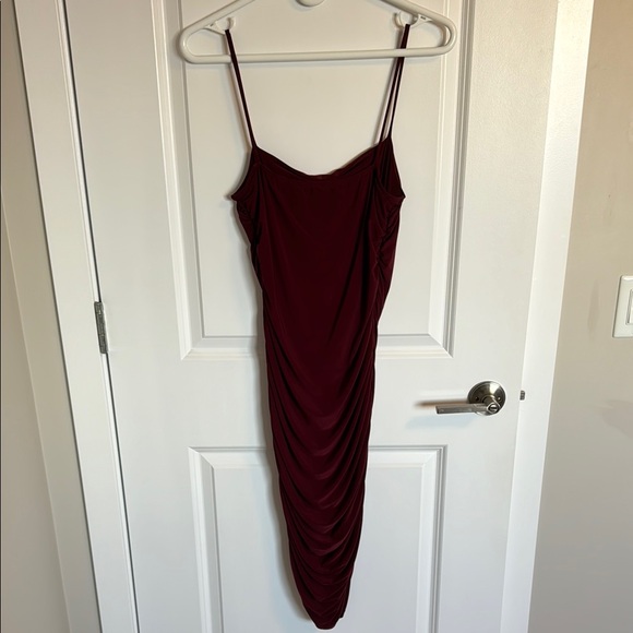 Elegant Burgundy Dress (NWOT) - Picture 3 of 5